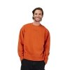 FOX BLUZA  WORDMARK OVERSIZED FLEECE CREW COGNAC